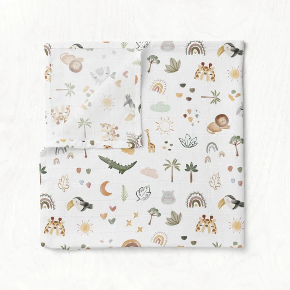 Boho Safari Muslin Cloth by BabyBells